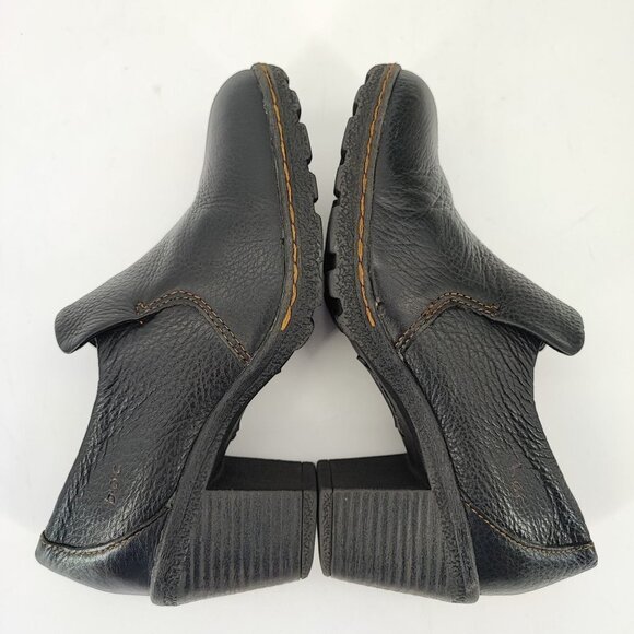Boc Born Women's Black Leather Slip on Booties Shoes Size 6 - Picture 6 of 9